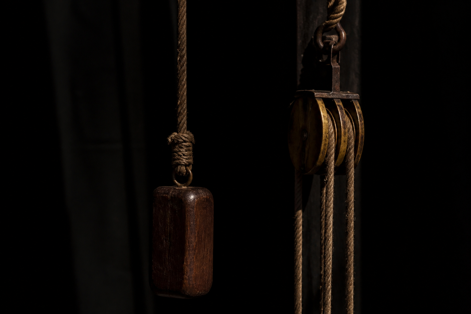 Wooden counterweight
